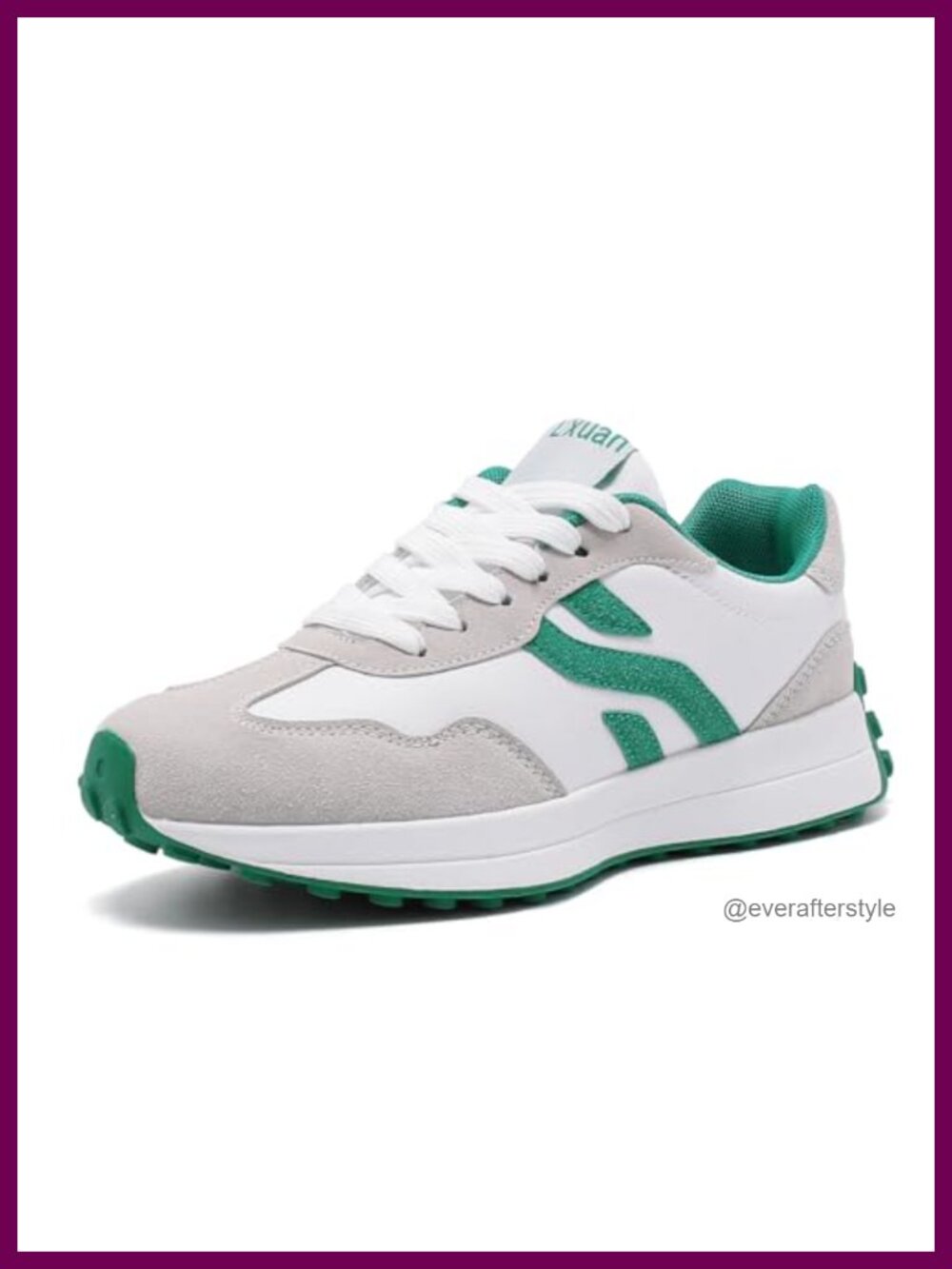 Women's Retro Chunky Sole Sneakers Casual Lace-Up Anti-Slip Running Shoes